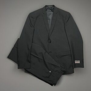 NWT 3-in-1 Suit 42R (20x31) & 36R Pants (Fit 33X37) Mundo Slim fit Jet Black New